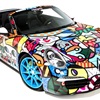 Porsche 911 Cabriolet Art Car by Romero Britto (2012)